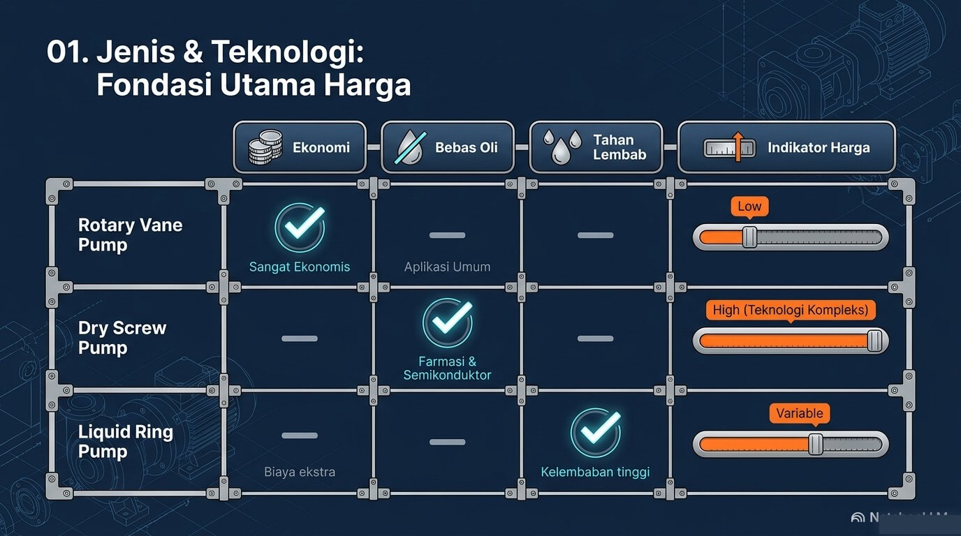 Faktor harga - jenis dan teknologi